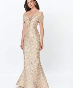Montage By Mon Cheri - 119955 Off-Shoulder Trumpet Gown