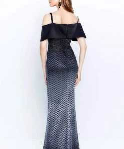 Montage By Mon Cheri - 120908 Metallic Ombre Sheath Dress