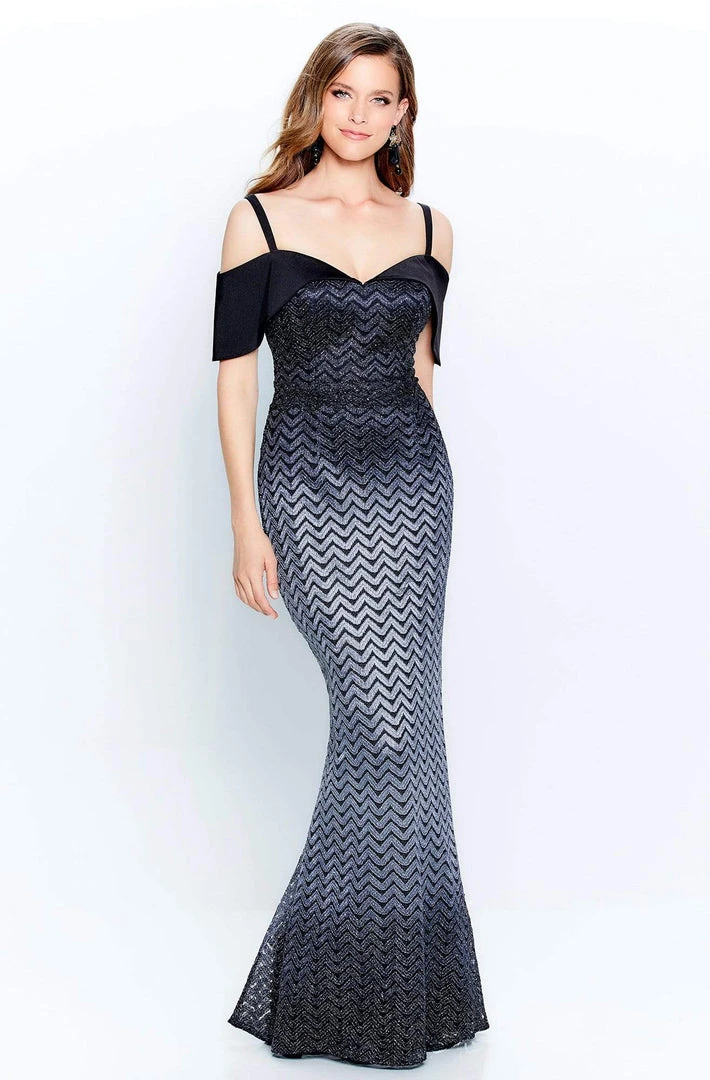 Montage By Mon Cheri - 120908W Ombre Cold Shoulder Long Dress 3 Montage By Mon Cheri - 120908W Ombre Cold Shoulder Long Dress