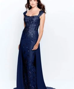 Montage By Mon Cheri - 120909 Sequined Lace Sweetheart Dress