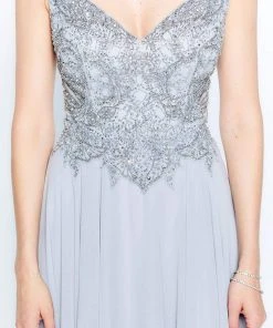 Montage By Mon Cheri - 120914 Beaded V-Neck A-Line Dress 9 Montage By Mon Cheri - 120914 Beaded V-Neck A-Line Dress