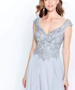 Montage By Mon Cheri - 120914 Beaded V-Neck A-Line Dress 8 Montage By Mon Cheri - 120914 Beaded V-Neck A-Line Dress