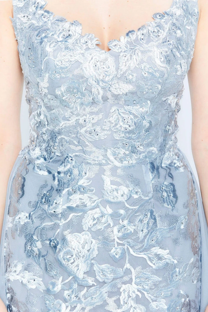 Montage By Mon Cheri - 120918 Embroidered V-Neck Sheath Dress 6 Montage By Mon Cheri - 120918 Embroidered V-Neck Sheath Dress