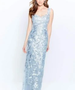 Montage By Mon Cheri - 120918 Embroidered V-Neck Sheath Dress 15 Montage By Mon Cheri - 120918 Embroidered V-Neck Sheath Dress