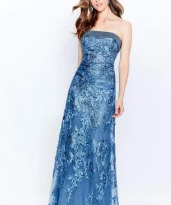 Montage By Mon Cheri - 120920 Embroidered Lace Sheath Dress