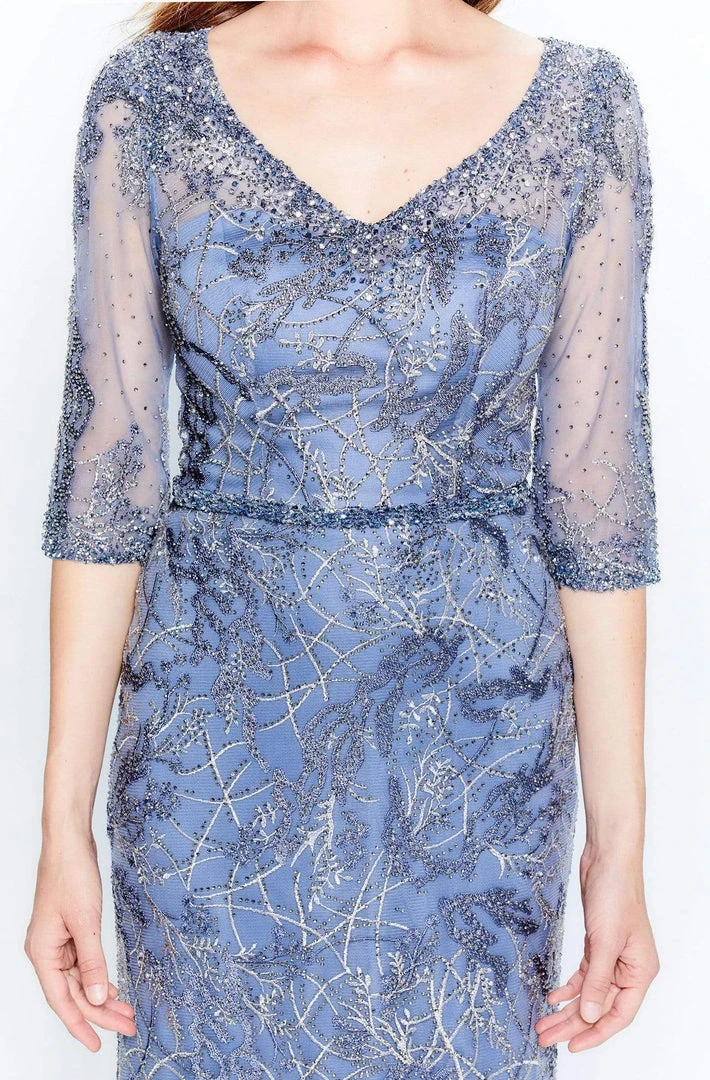 Montage By Mon Cheri - 120924 Embroidered V-Neck Sheath Dress 6 Montage By Mon Cheri - 120924 Embroidered V-Neck Sheath Dress