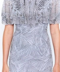 Montage By Mon Cheri - 120925 Ruffled Off-Shoulder Sheath Dress 9 Montage By Mon Cheri - 120925 Ruffled Off-Shoulder Sheath Dress