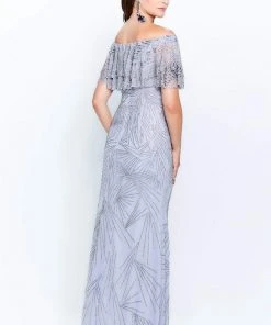 Montage By Mon Cheri - 120925 Ruffled Off-Shoulder Sheath Dress 7 Montage By Mon Cheri - 120925 Ruffled Off-Shoulder Sheath Dress