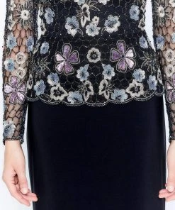 Montage By Mon Cheri - 120926 Long Sleeve Embellished Long Dress 9 Montage By Mon Cheri - 120926 Long Sleeve Embellished Long Dress