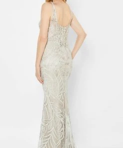 Montage By Mon Cheri 122904 - Detachable Straps And Shawl Dress