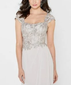 Montage By Mon Cheri 122905 - Embroidered Crepe Tulip Dress 8 Montage By Mon Cheri 122905 - Embroidered Crepe Tulip Dress