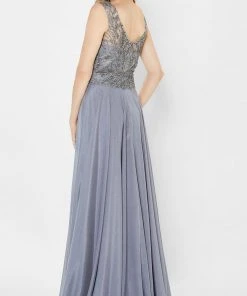 Montage By Mon Cheri 122907 - Beaded Tulle Flowy A Line Dress