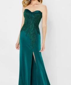 Montage By Mon Cheri 122909 - Stretch Crepe Fitted Gown
