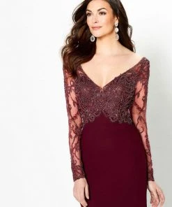 Montage By Mon Cheri - 219973 Bead Embellished Sheath Dress