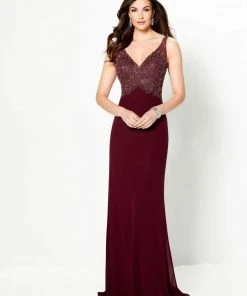 Montage By Mon Cheri - 219973 Bead Embellished Sheath Dress