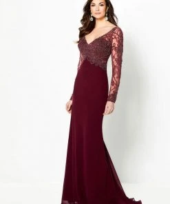 Montage By Mon Cheri - 219973 Bead Embellished Sheath Dress