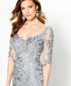 Montage By Mon Cheri - 219978 Embroidered Scoop Neck Long Gown 10 Montage By Mon Cheri - 219978 Embroidered Scoop Neck Long Gown