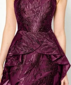 Montage By Mon Cheri - 219992 Strapless Embroidered Peplum Gown 9 Montage By Mon Cheri - 219992 Strapless Embroidered Peplum Gown