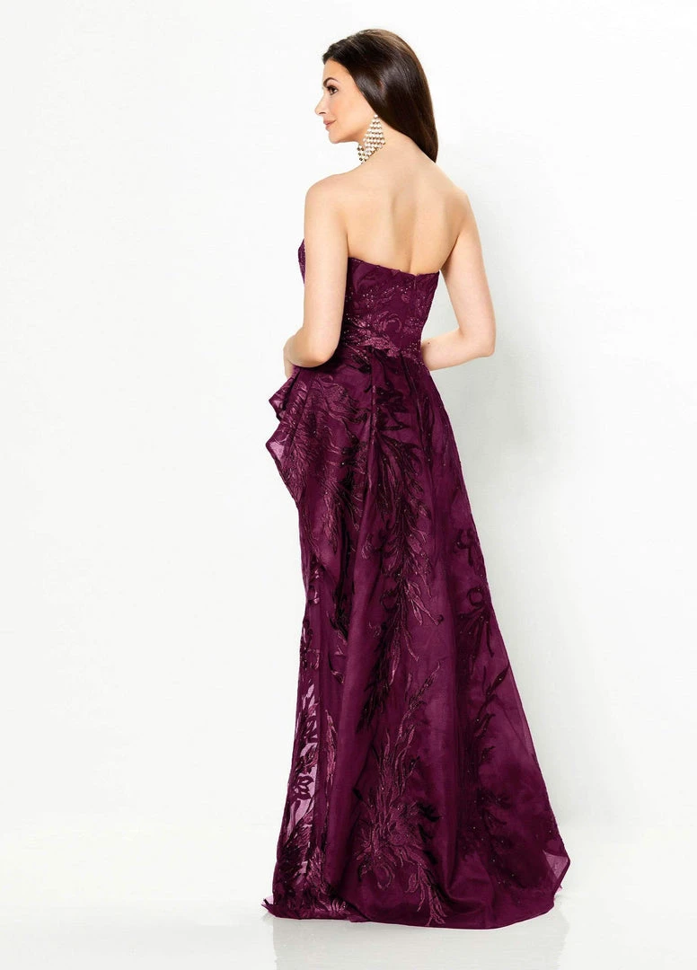 Montage By Mon Cheri - 219992 Strapless Embroidered Peplum Gown 4 Montage By Mon Cheri - 219992 Strapless Embroidered Peplum Gown
