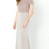 Montage By Mon Cheri - 220938 Short Sleeve Beaded Gown