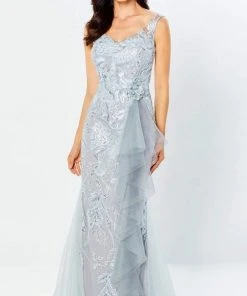 Montage By Mon Cheri - 220943 Sleeveless V-Neck Dress