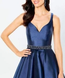Montage By Mon Cheri - 220954 Sleeveless V-Neck Gown