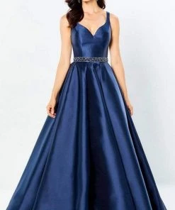 Montage By Mon Cheri - 220954 Sleeveless V-Neck Gown