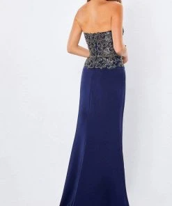 Montage By Mon Cheri - 221972 Sweetheart Embellished Crepe Gown