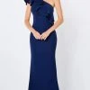 Montage By Mon Cheri - 221975 Embellished Ruffled Asymmetric Long Gown