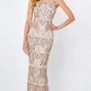 Montage By Mon Cheri - 221978 Beaded Sheath Evening Dress