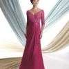 Montage By Mon Cheri Beaded Embroidered Lace Mock-Wrap Chiffon Gown 1 Montage By Mon Cheri Beaded Embroidered Lace Mock-Wrap Chiffon Gown