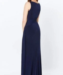 Montage By Mon Cheri - Pleat-Ornate High Slit Sheath Dress 119938 6 Montage By Mon Cheri - Pleat-Ornate High Slit Sheath Dress 119938