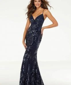 Mori Lee - 43032 Patterned Sequins On Net