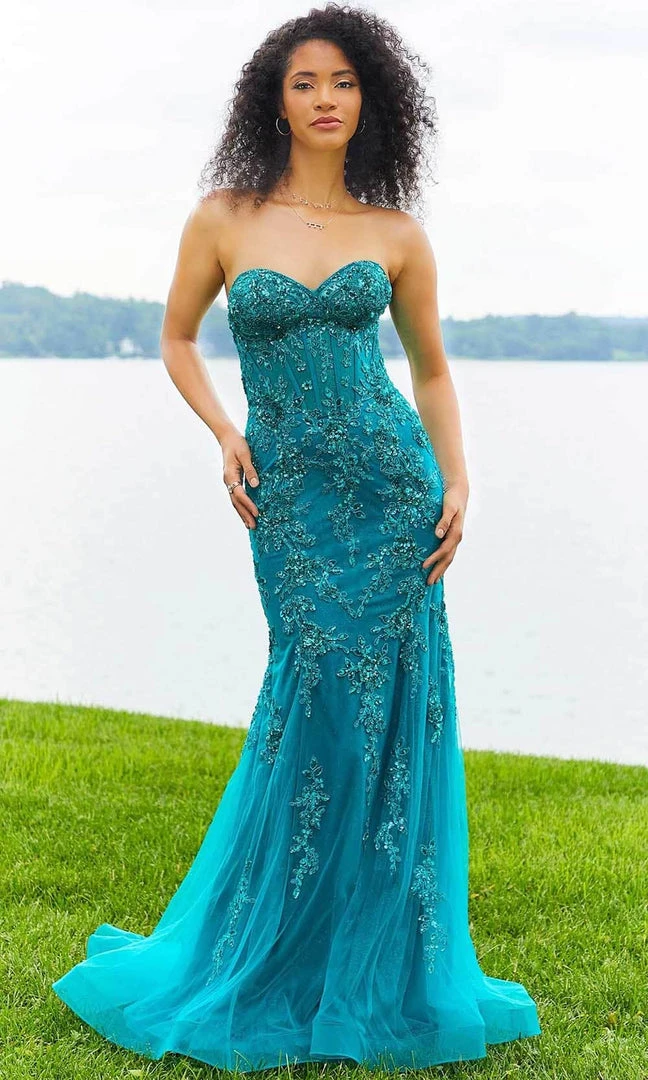 Mori Lee 47022 - Strapless Sweetheart Evening Gown 3 Mori Lee 47022 - Strapless Sweetheart Evening Gown