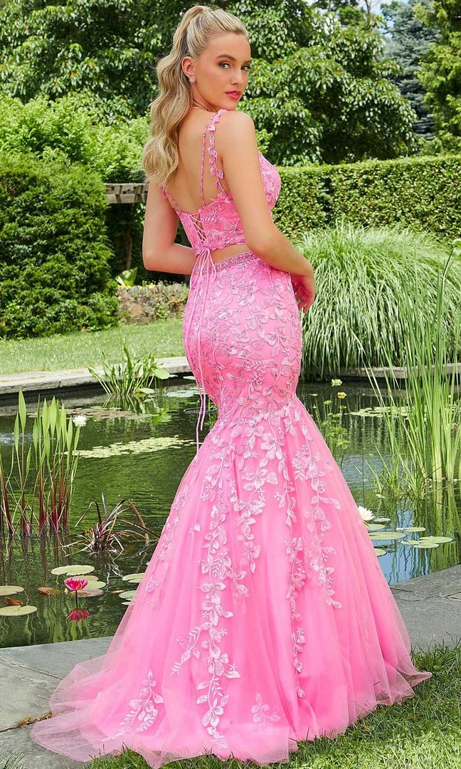 Mori Lee 47035 - Two Piece V-neck Long Gown 4 Mori Lee 47035 - Two Piece V-neck Long Gown