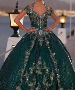 Mori Lee 89351 - Queen Anne Neck Quinceanera