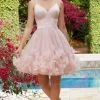 Mori Lee - 9551 Satin And Tulle Floral Applique Dress 1 Mori Lee - 9551 Satin And Tulle Floral Applique Dress