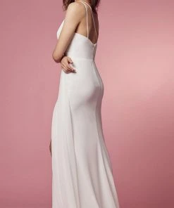 Nox Anabel Bridal E1005W - One Shoulder Bridal Gown 15 Nox Anabel Bridal E1005W - One Shoulder Bridal Gown