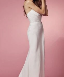 Nox Anabel Bridal E1005W - One Shoulder Bridal Gown 14 Nox Anabel Bridal E1005W - One Shoulder Bridal Gown
