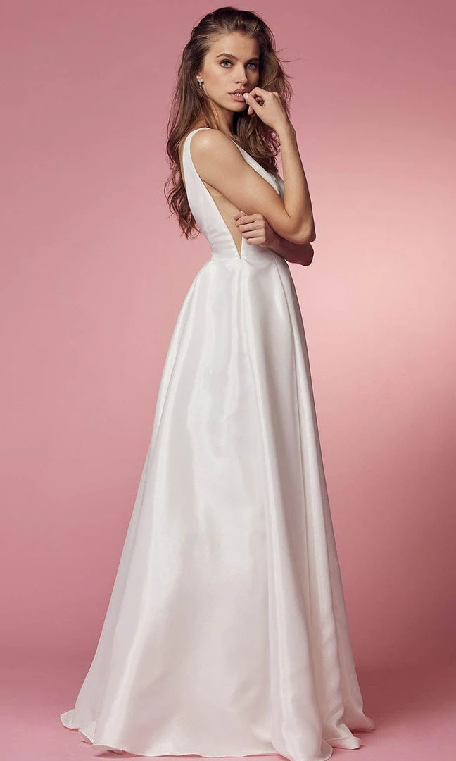 Nox Anabel Bridal E156PW - Sleeveless Bridal Dress 5 Nox Anabel Bridal E156PW - Sleeveless Bridal Dress