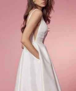Nox Anabel Bridal E156PW - Sleeveless Bridal Dress 9 Nox Anabel Bridal E156PW - Sleeveless Bridal Dress