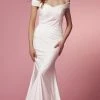 Nox Anabel Bridal E497W - Shawl Style Bridal Dress