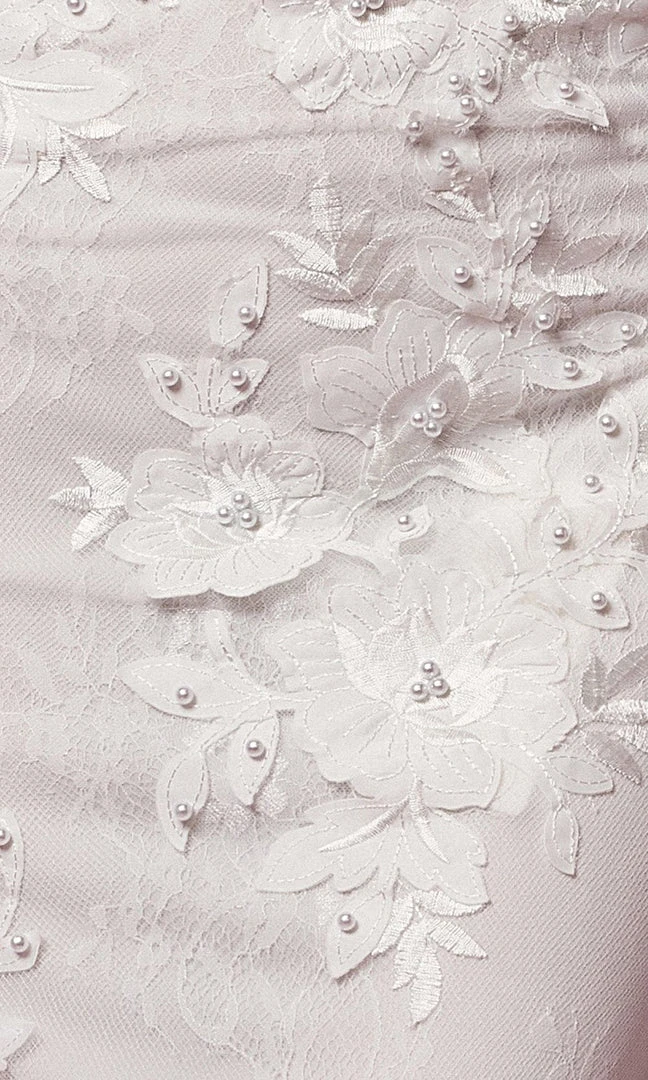 Nox Anabel Bridal F485W - Lace Overskirt Bridal Dress 9 Nox Anabel Bridal F485W - Lace Overskirt Bridal Dress