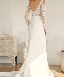 Nox Anabel Bridal JE916 - Long Sleeve Bridal Gown 9 Nox Anabel Bridal JE916 - Long Sleeve Bridal Gown