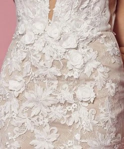 Nox Anabel Bridal JE917 - Plunging V-Neck Bridal Gown