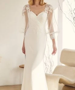 Nox Anabel Bridal JE919 - Bishop Sleeve Bridal Gown