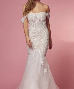 Nox Anabel Bridal JS924 - Corset Lace Bridal Gown