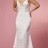 Nox Anabel Bridal R1027W - Cowl Neck Bridal Dress 1 Nox Anabel Bridal R1027W - Cowl Neck Bridal Dress