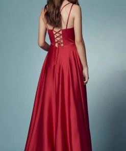 Nox Anabel E1020 - Lace Up Style Prom Dress