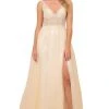 Nox Anabel - G390 Beaded Appliques V-Neck Gown 1 Nox Anabel - G390 Beaded Appliques V-Neck Gown
